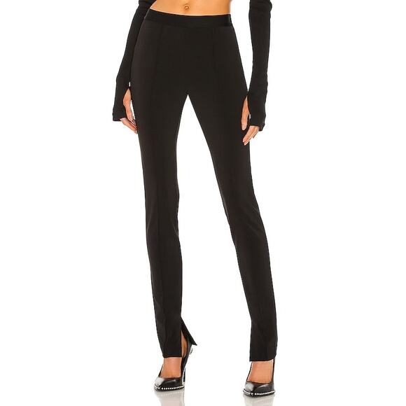 Helmut Lang Slit Legging Pants in Black - Picture 10 of 11